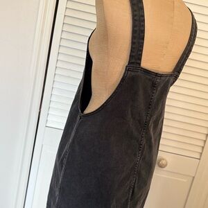 Black Denim Sleeveless Dress